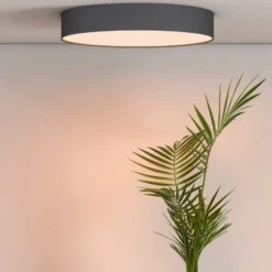 Calex Smart LED-Deckenleuchte Fabric, Ø 40 cm, RGBW, dimmbar