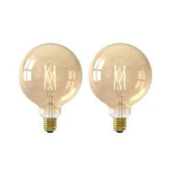 Calex Smart LED-Globelampe Filament E27 G95 7W CCT 2er-Set