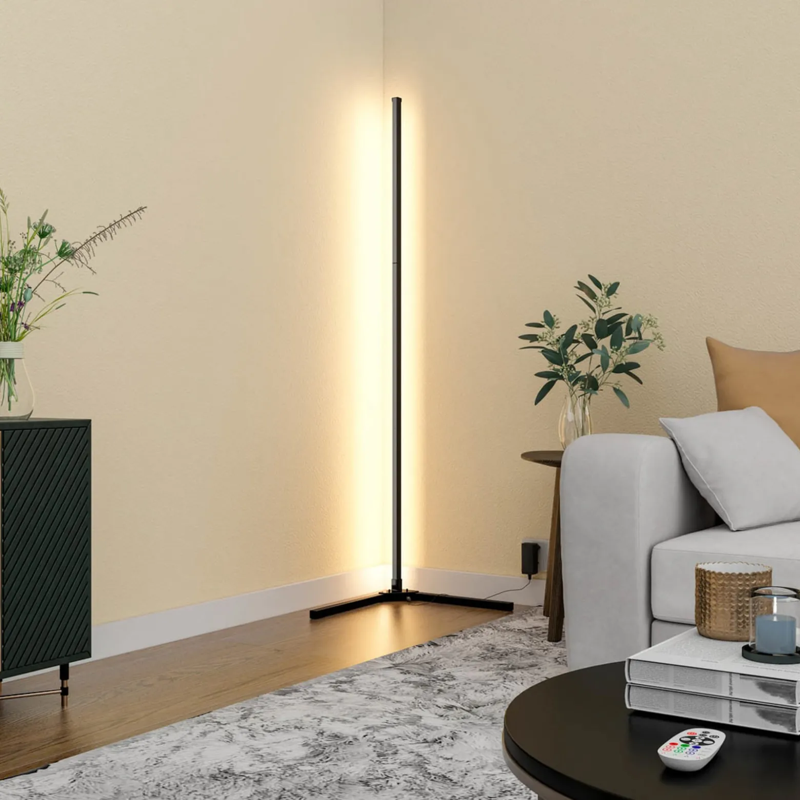 Calex Smart LED-Stehleuchte mit Fernbedienung RGBW