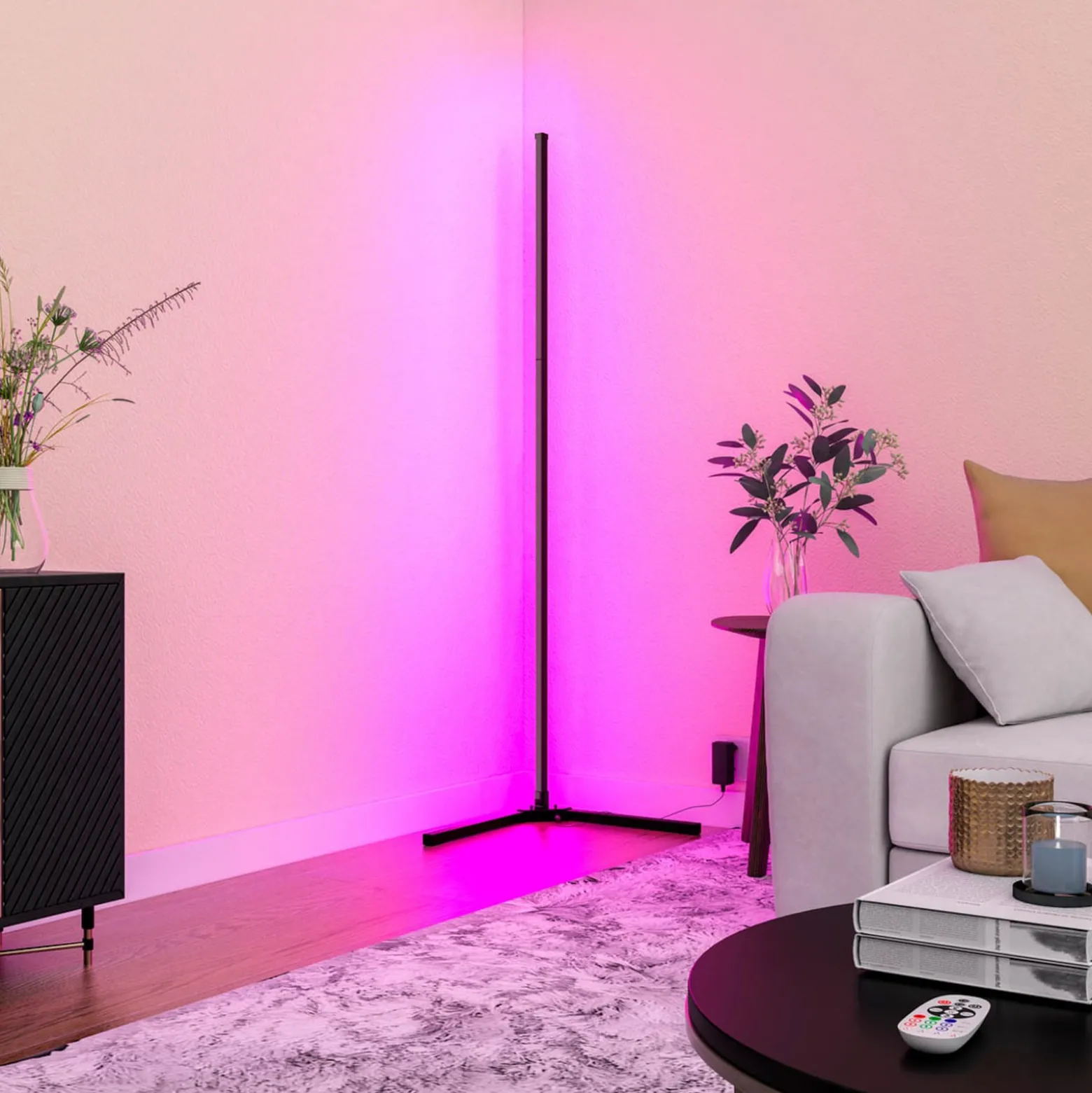 Calex Smart LED-Stehleuchte mit Fernbedienung RGBW