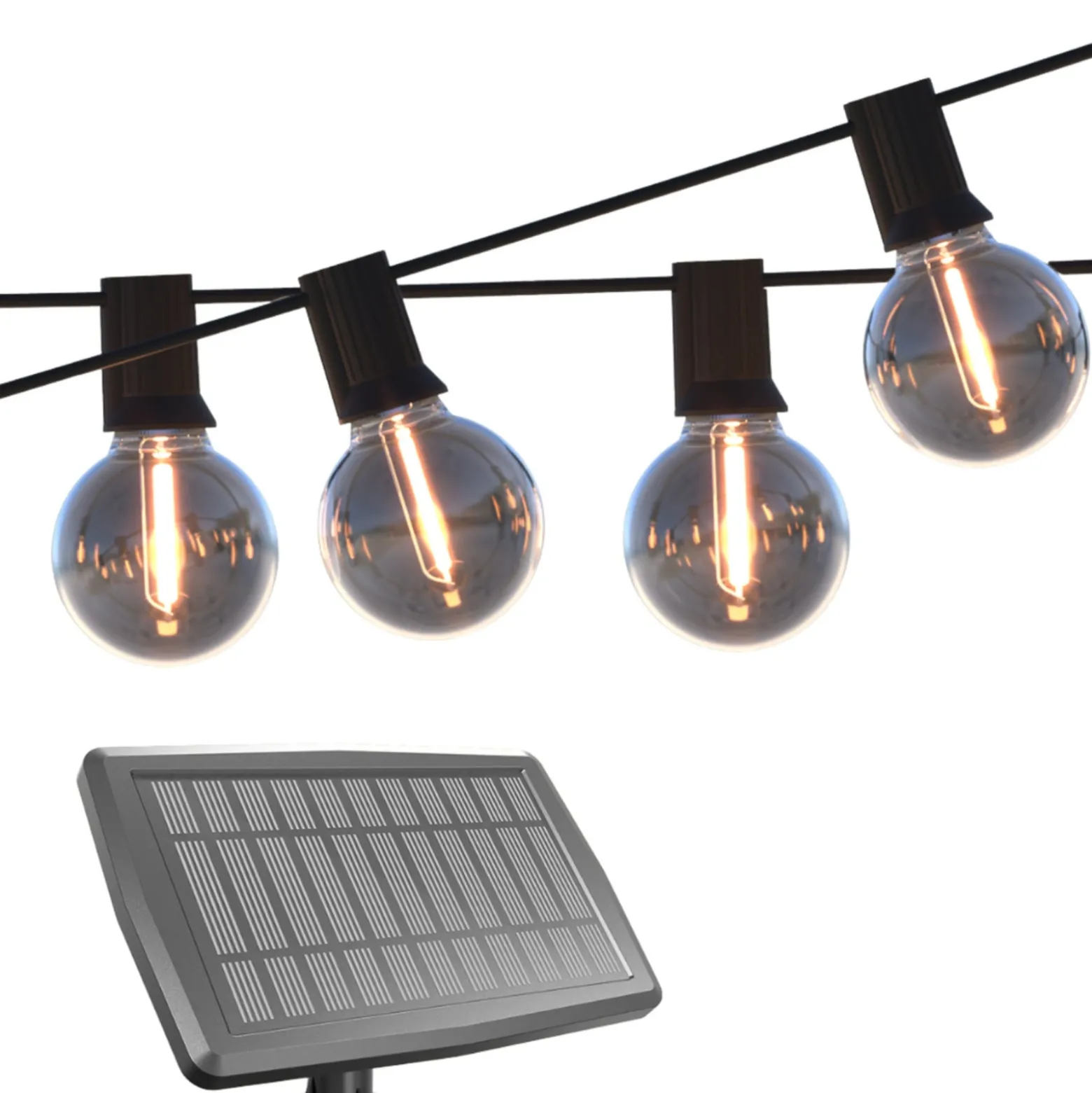 Calex Solar-LED-Lichterkette Vista, Länge 10 Meter, IP44