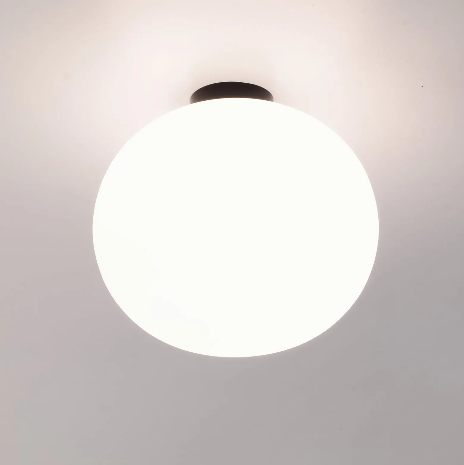Casablanca Deckenlampe Acai, weiß/schwarz, Glas, 26 cm, E27