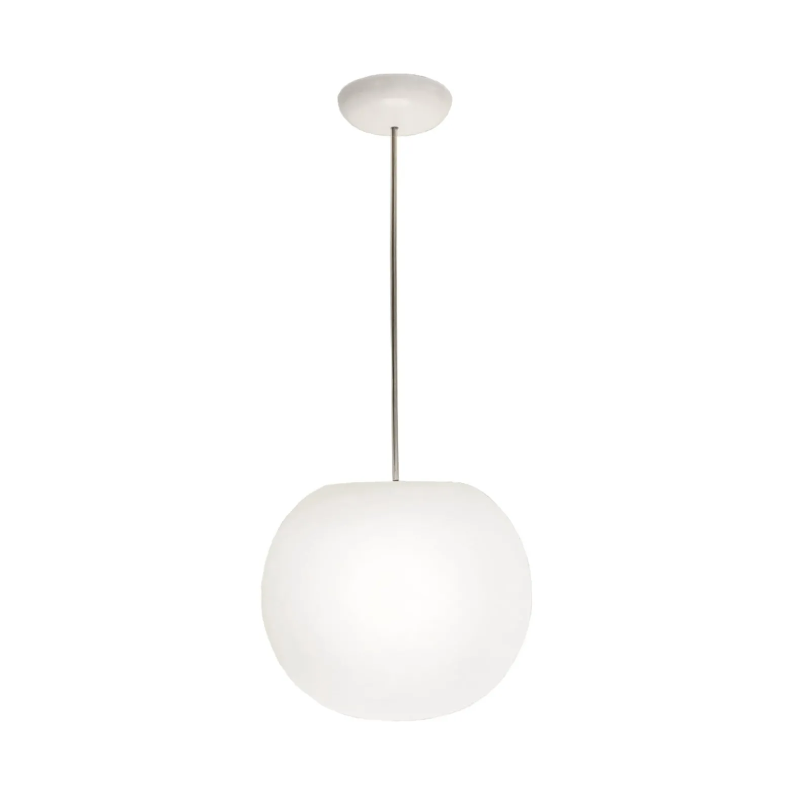 Casablanca Hängelampe Acai, weiß, Glas, Ø 26 cm, E27