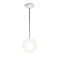 Casablanca Hängelampe Acai, weiß, Glas, Ø 16 cm, E27