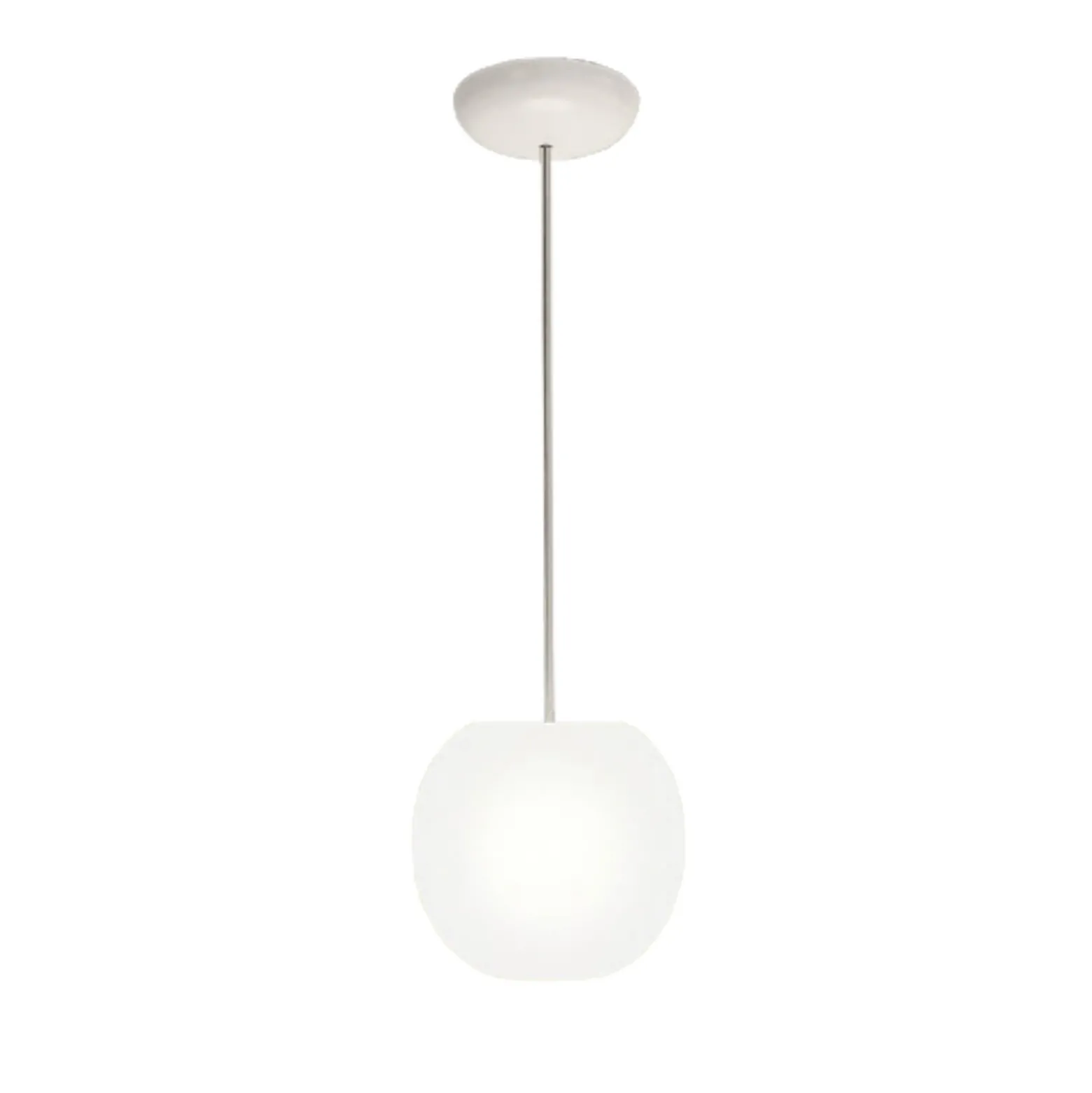 Casablanca Hängelampe Acai, weiß, Glas, Ø 16 cm, E27