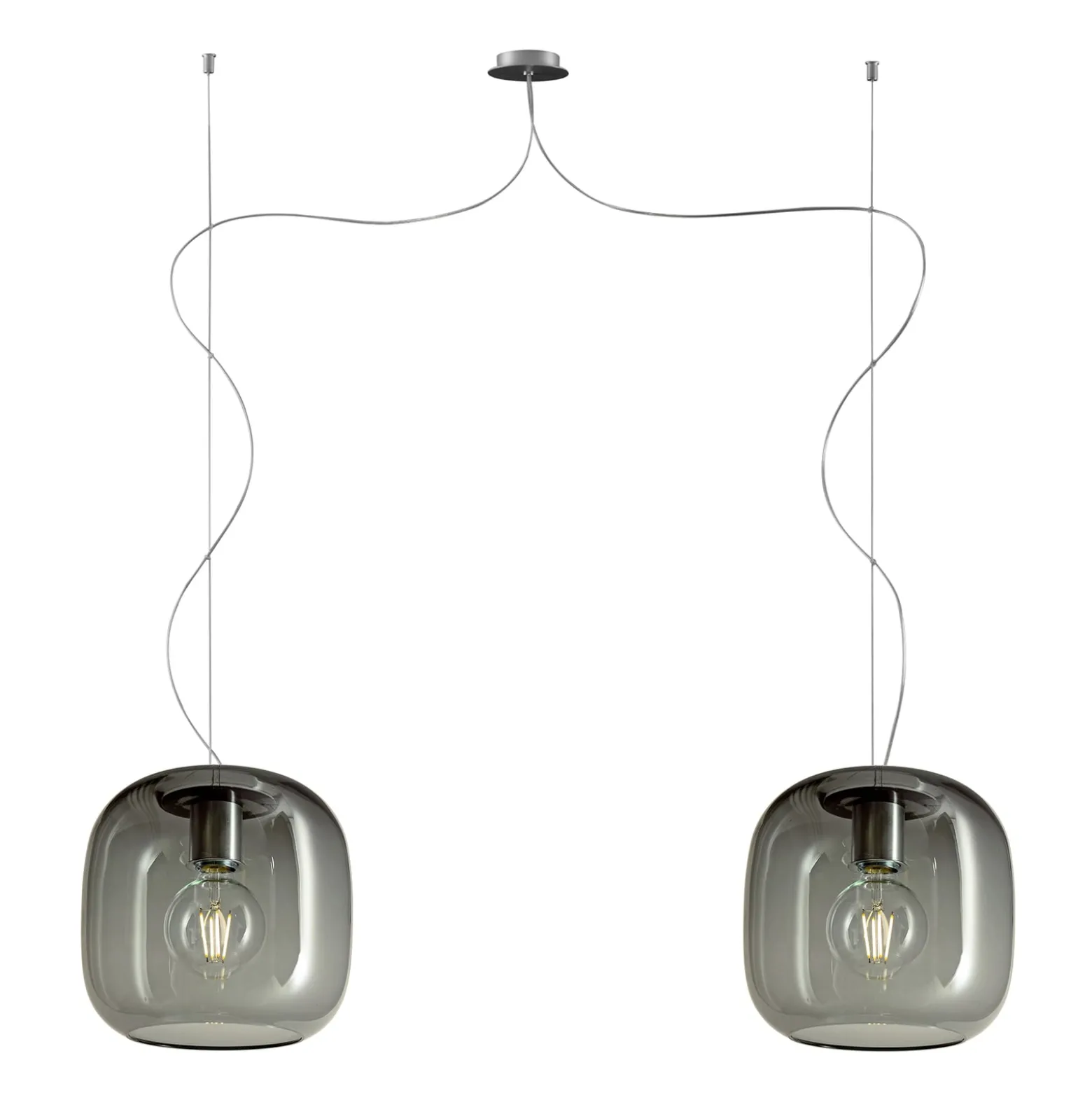Casablanca Murea Hängelampe Drahtpendel 2fl grafit