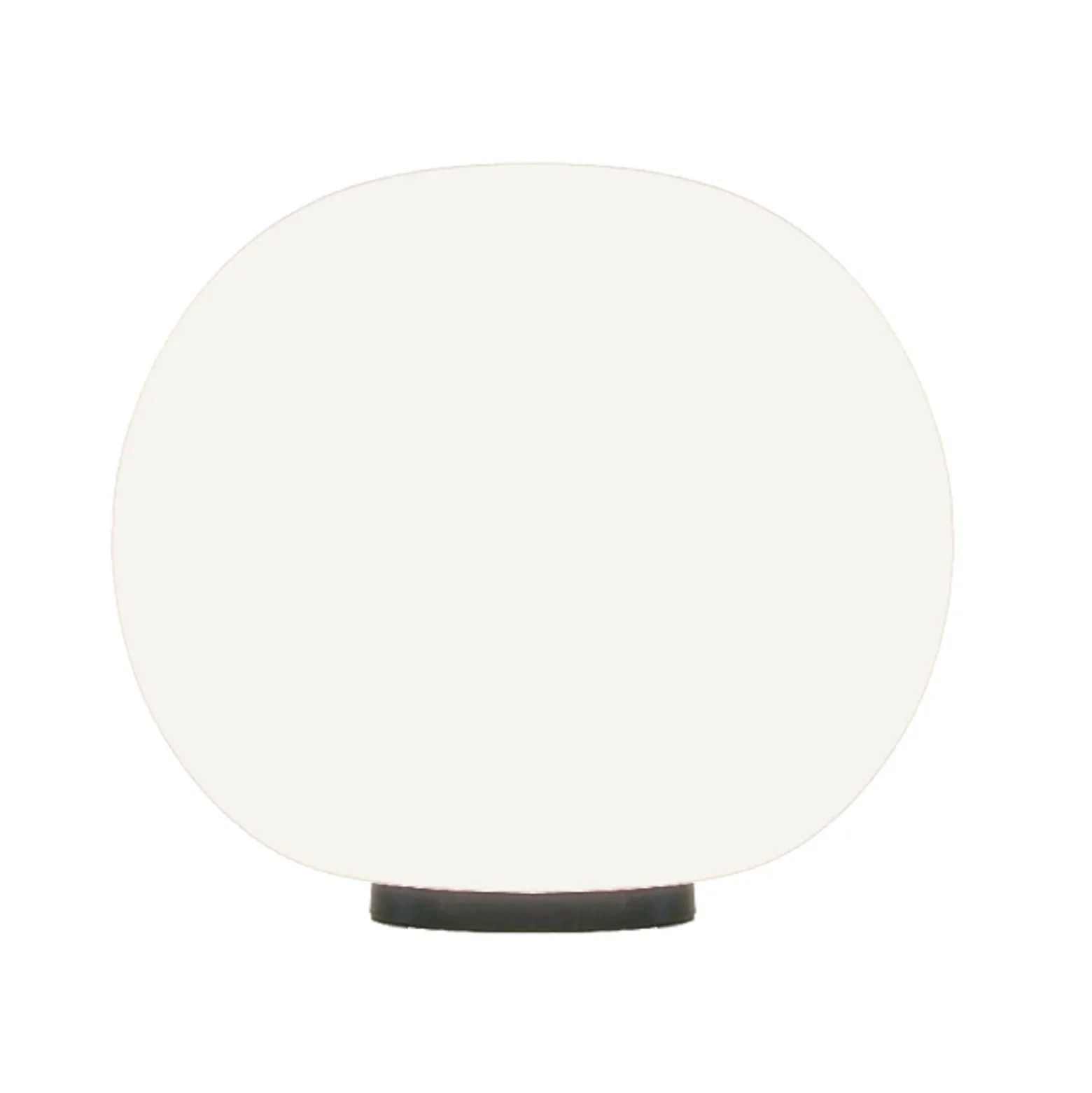 Casablanca Tischlampe Acai, weiß/schwarz, Glas, Ø 21 cm, E27