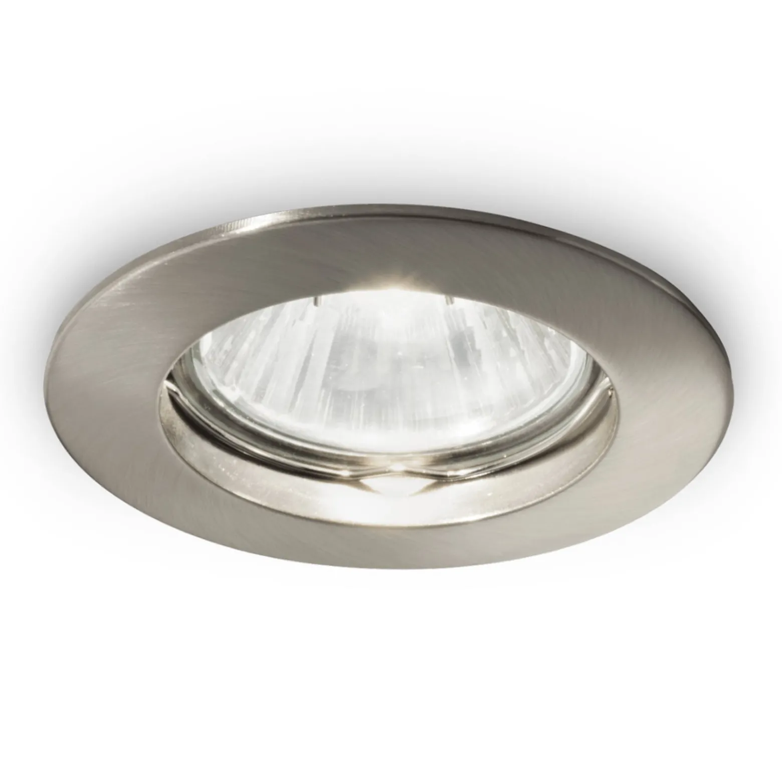 Deckeneinbaulampe Jazz, rund, GU10, nickel