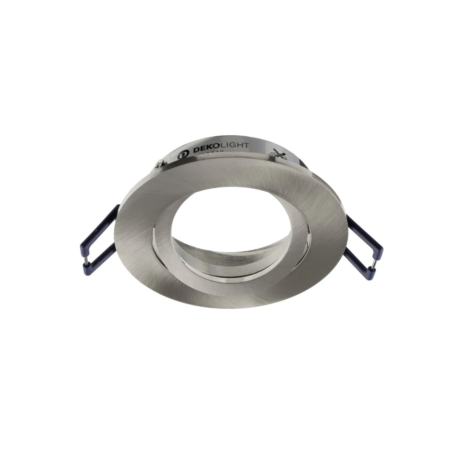 Deckeneinbauleuchte Samsola, silber gebürstet, Ø 8 cm Metall