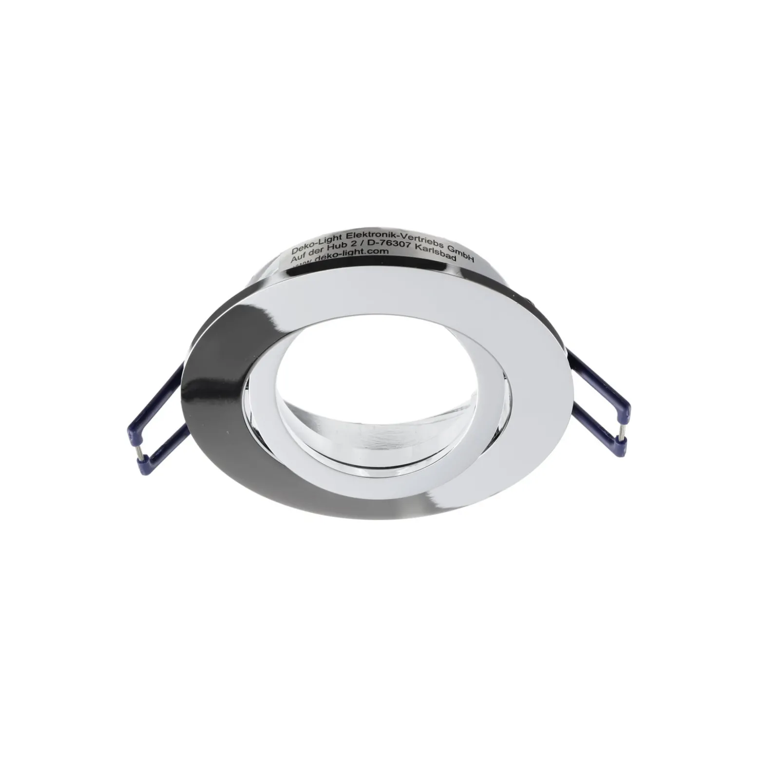 Deckeneinbauleuchte Samsola, silber glänzend, Ø 8 cm, Metall