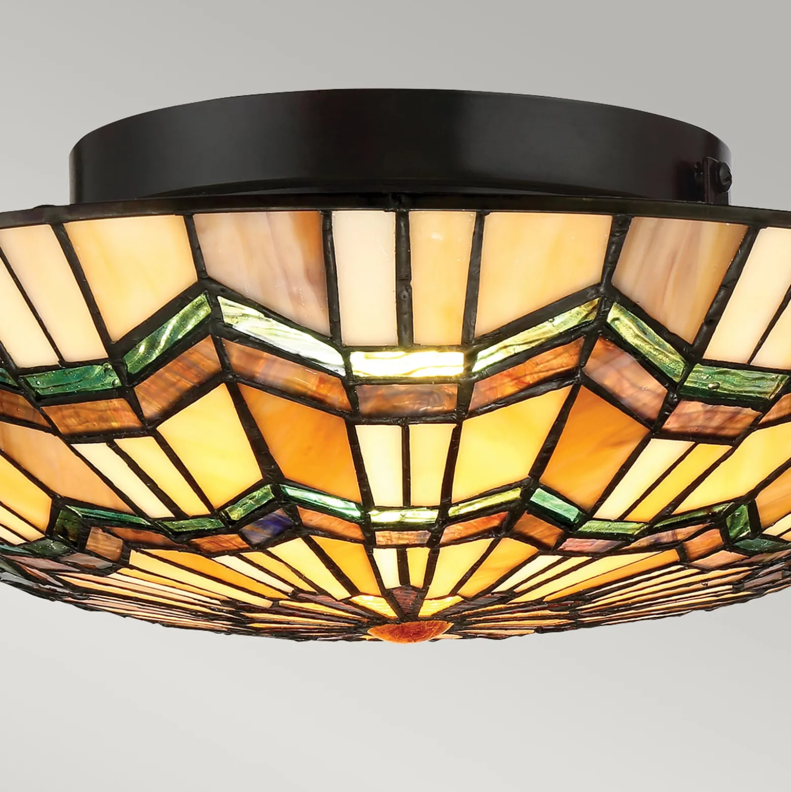 Deckenlampe Alcott im Tiffany-Design
