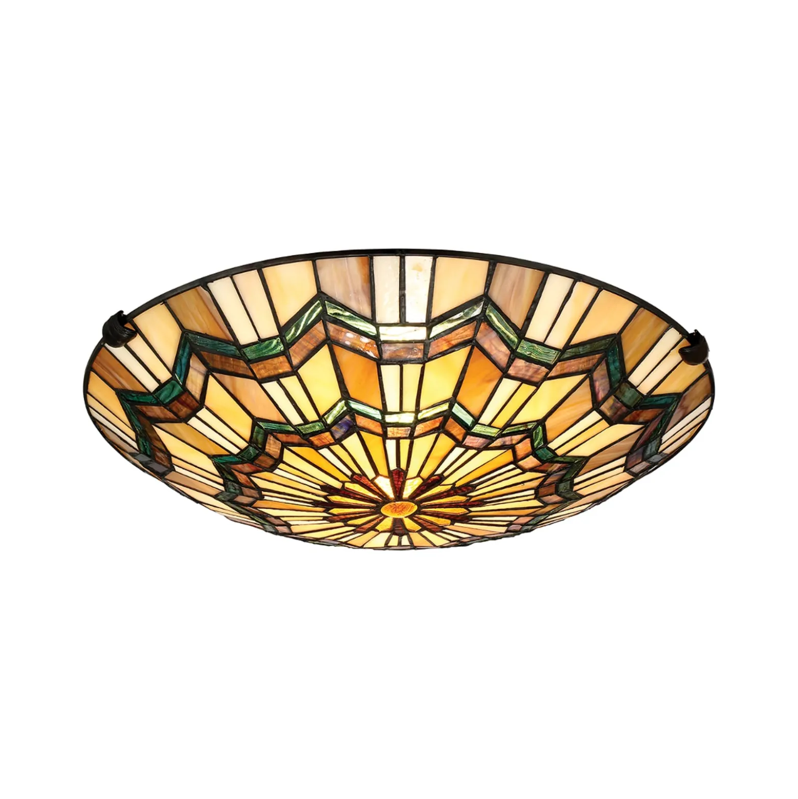 Deckenlampe Alcott im Tiffany-Design