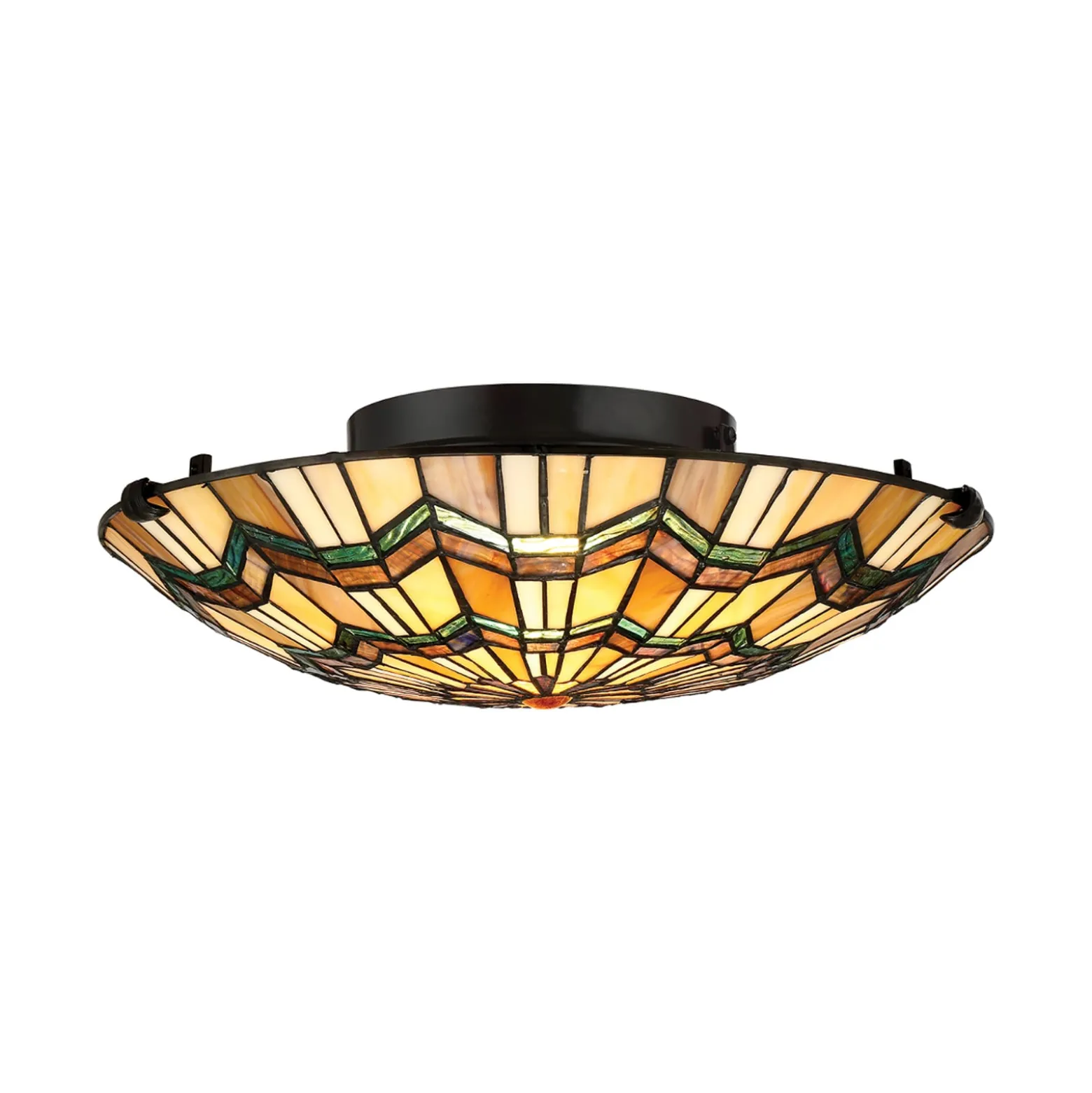 Deckenlampe Alcott im Tiffany-Design