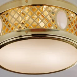 Deckenlampe Alt Wien 25 cm, messing glänzend