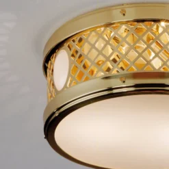 Deckenlampe Alt Wien 25 cm, messing glänzend