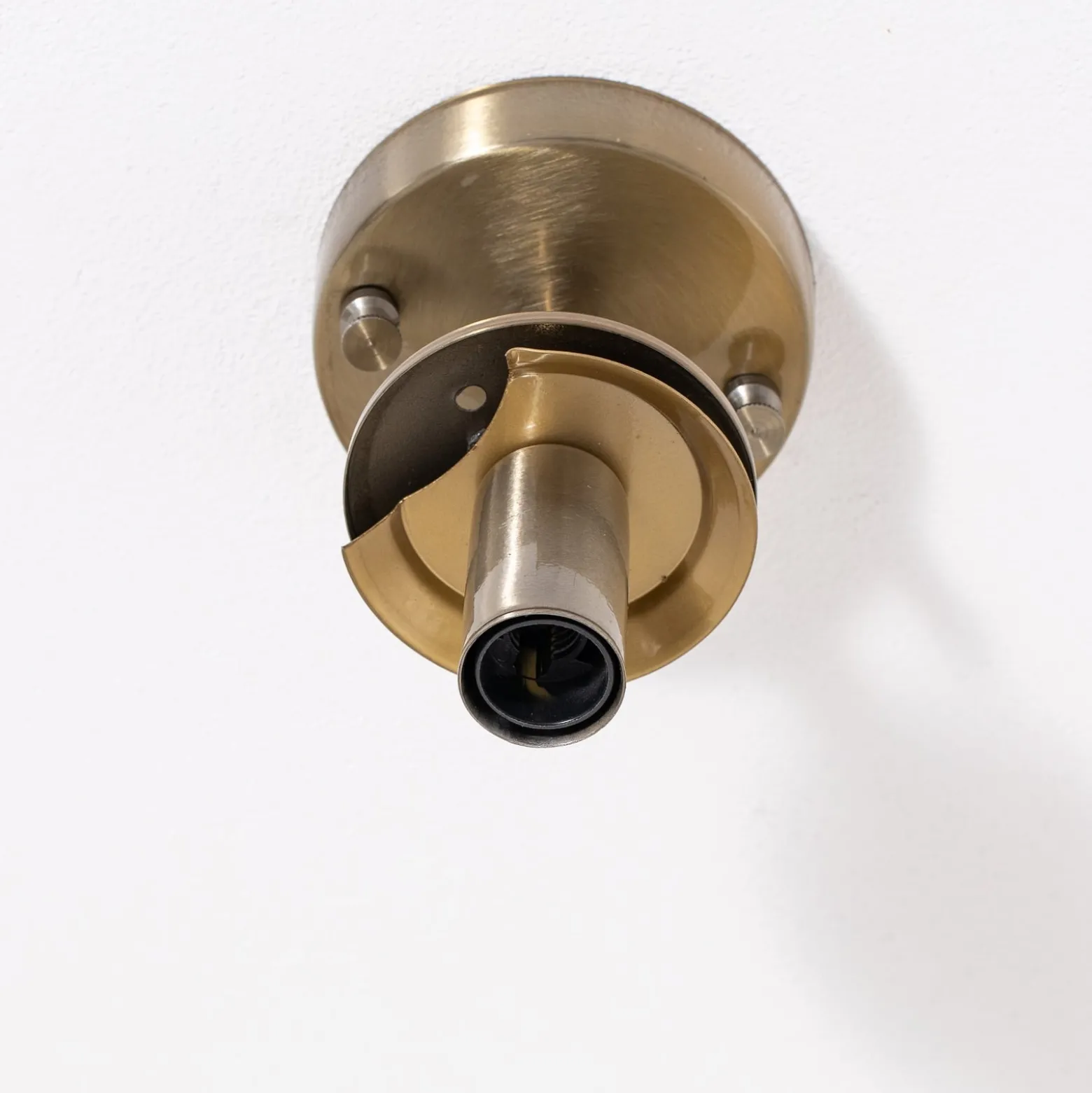 Deckenlampe Atmaca 10215, goldfarben antik, Glas klar Ø 15cm