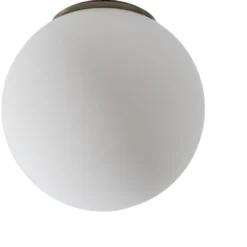 Deckenlampe Atmaca 10220, goldfarben antik, Opalglas Ø 15 cm