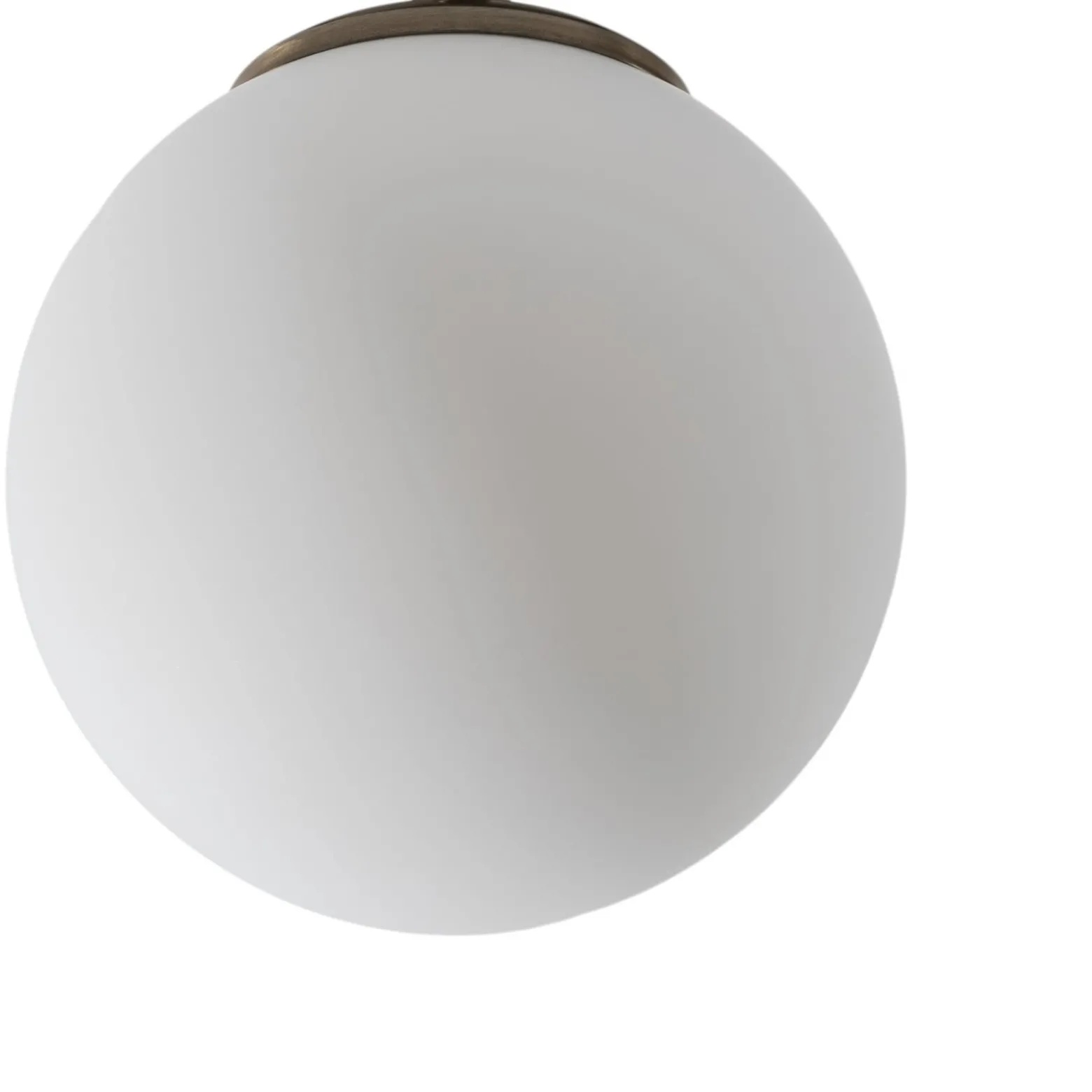 Deckenlampe Atmaca 10220, goldfarben antik, Opalglas Ø 15 cm