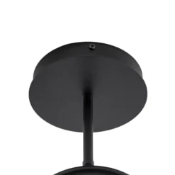 Deckenlampe Atria, opal/schwarz, Höhe 76 cm, Metall, 2-flg.