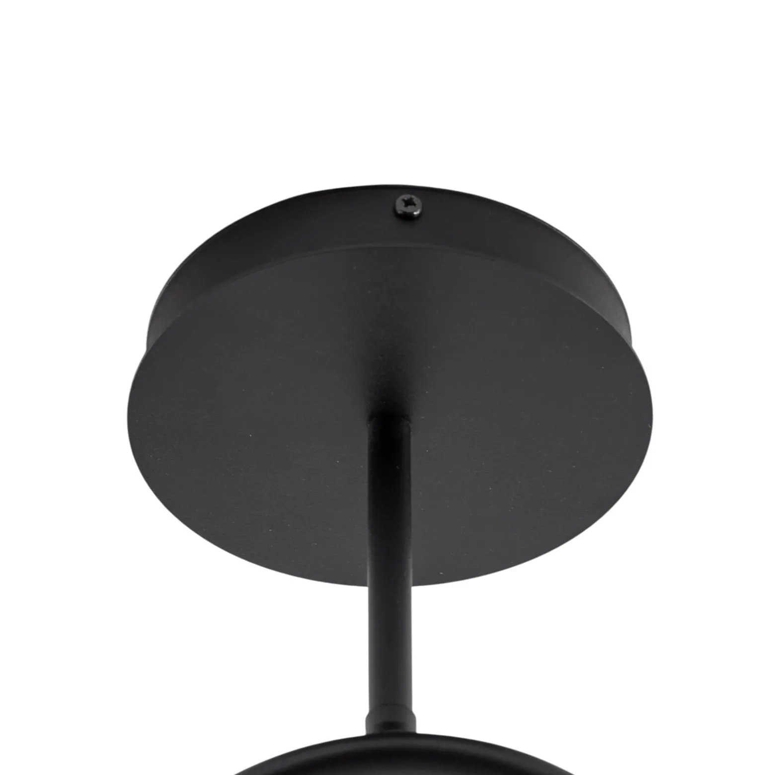 Deckenlampe Atria, opal/schwarz, Höhe 76 cm, Metall, 2-flg.