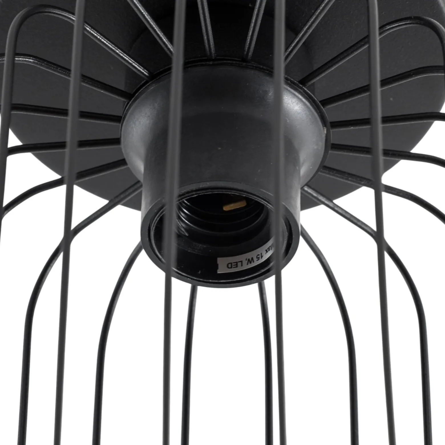 Deckenlampe Barn, Ø 16 cm, schwarz, Metall, E27