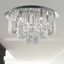 Deckenlampe Beatrix Kristall mit Fernbedienung