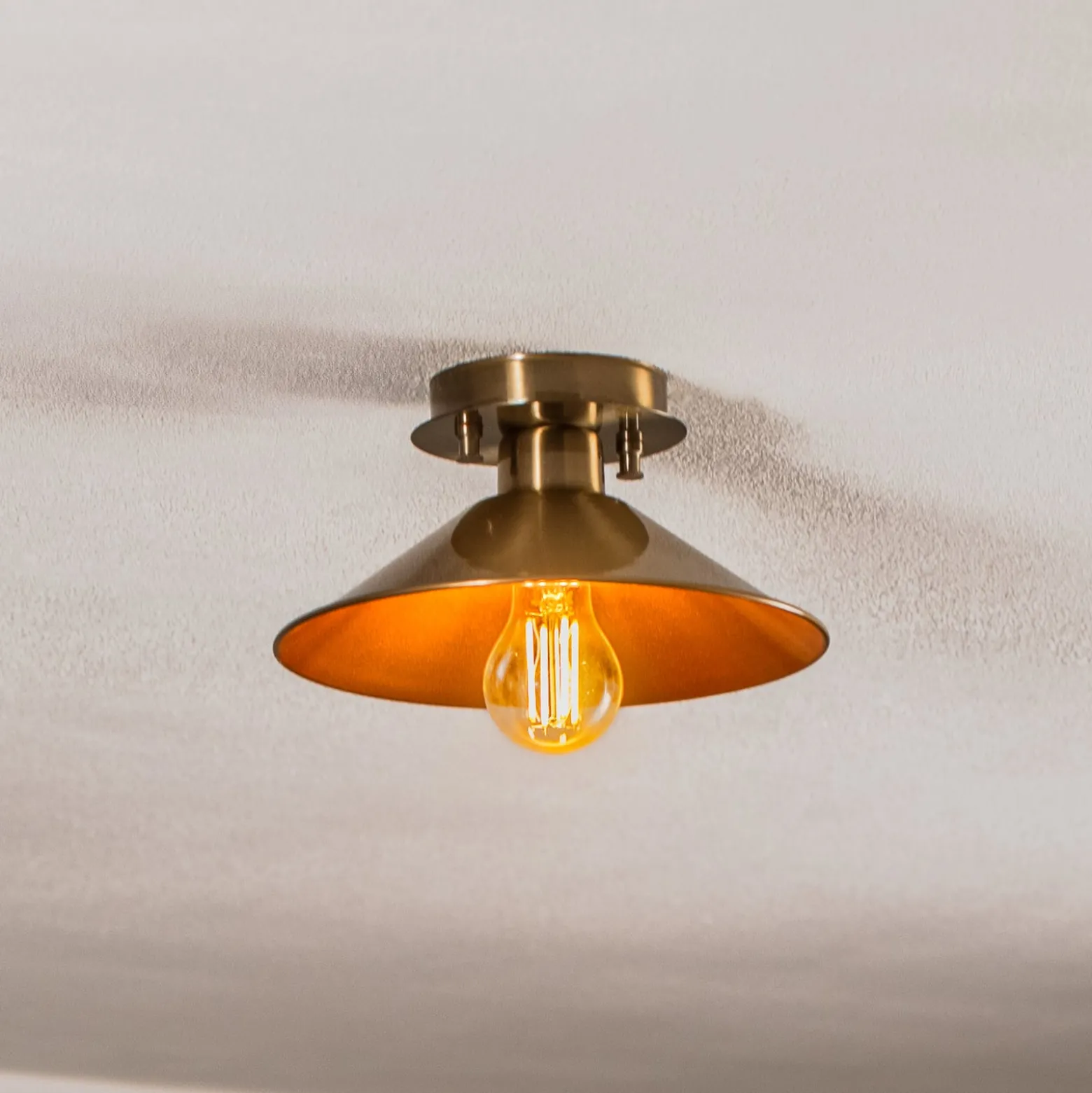 Deckenlampe Berceste N-662 1-flg. Ø24cm gold antik
