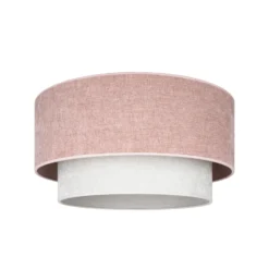 Deckenlampe Boho, pink/beige, Ø 45 cm, Textil, E27