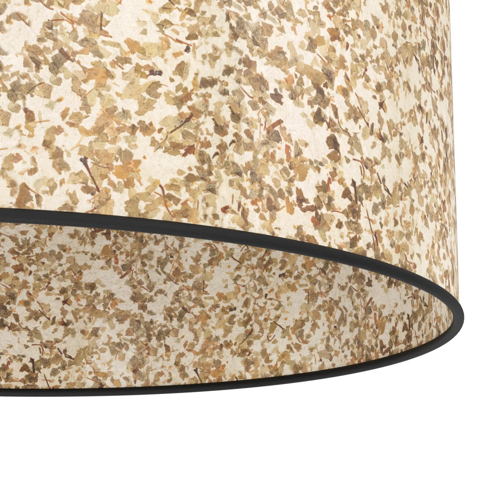 Deckenlampe Butterburn, Ø 38 cm, beige/grün, Stoff