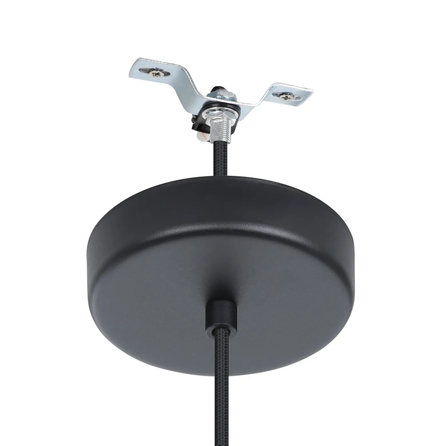 Deckenlampe Butterburn, Ø 38 cm, beige/grün, Stoff