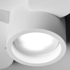 Deckenlampe Chio, weiß, Gips, 25 cm lang, GX53