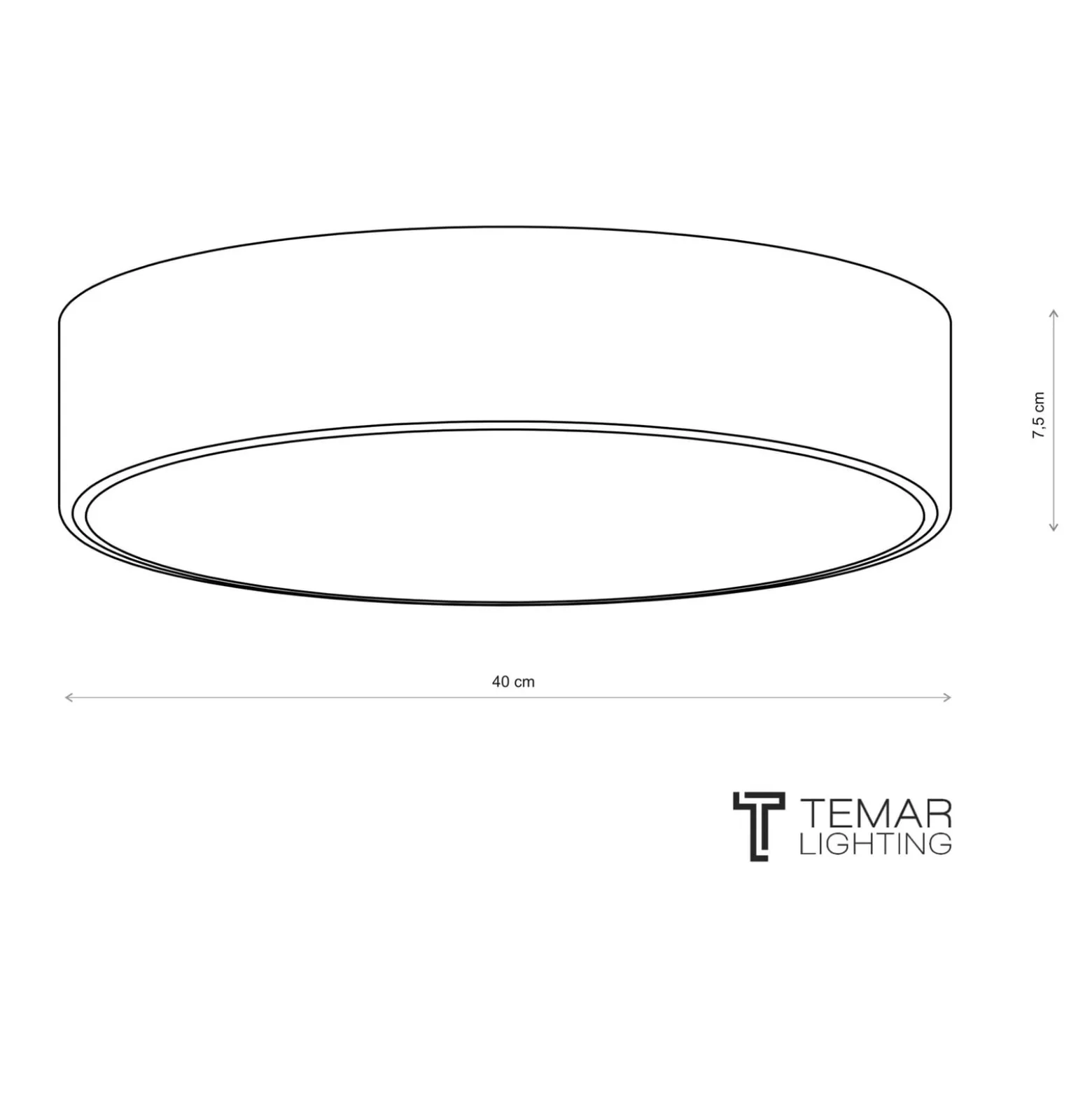 Deckenlampe Cleo 400, gold, Sensor, IP20, Ø 40 cm, Metall