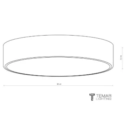 Deckenlampe Cleo 500, gold, Sensor, IP20, Ø 50 cm, Metall