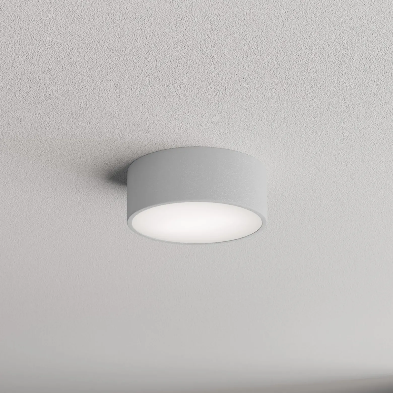 Deckenlampe Cleo 200, grau, Sensor, IP20, Ø 20 cm, E27