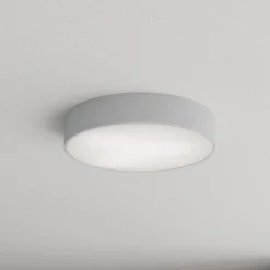 Deckenlampe Cleo 400, grau, Sensor, IP20, Ø 40 cm, Metall