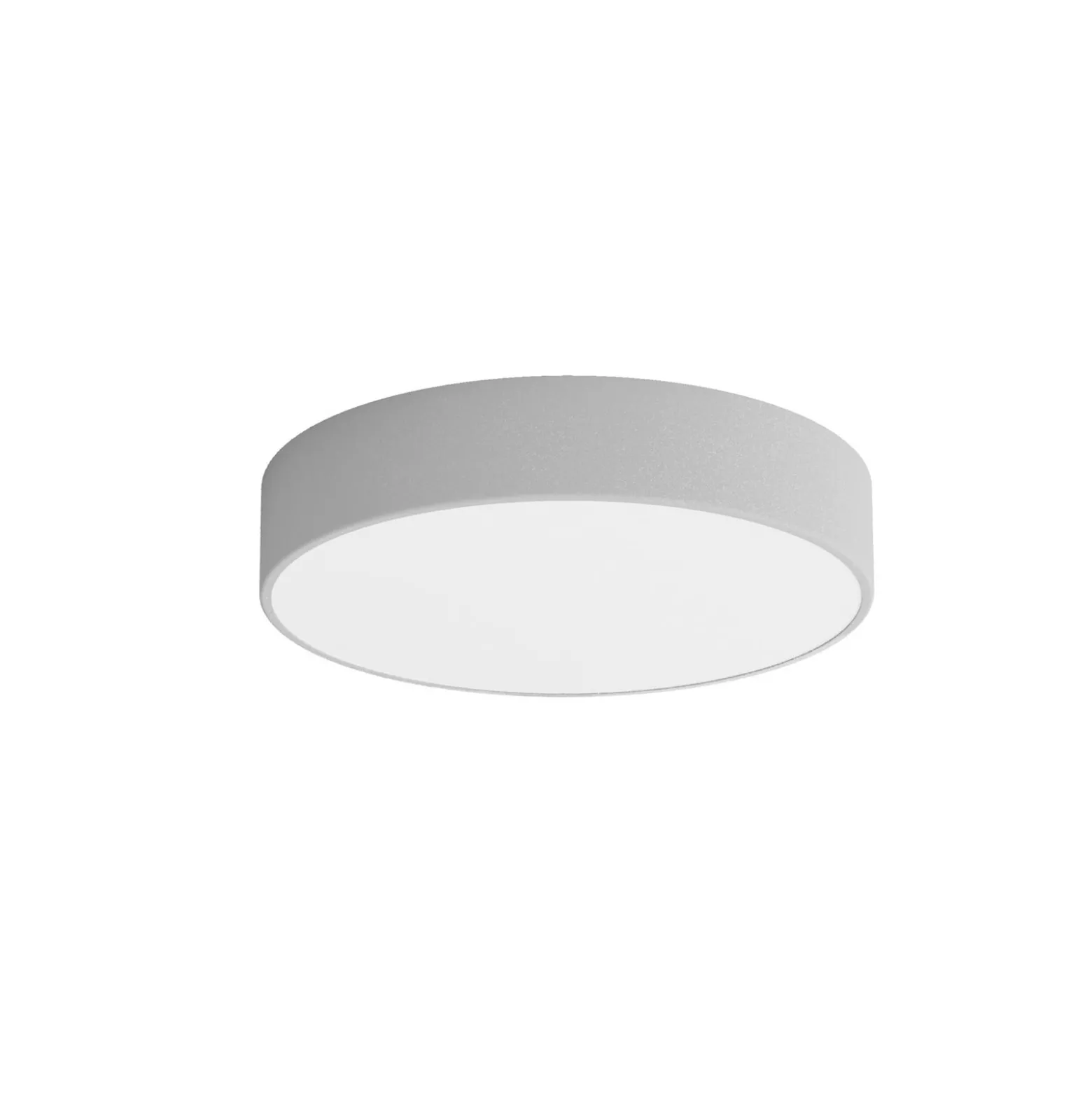 Deckenlampe Cleo 400, grau, Sensor, IP54, Ø 40 cm, Metall