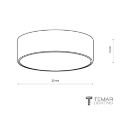 Deckenlampe Cleo 200, kupfer, Sensor, IP20, Ø 20 cm, E27