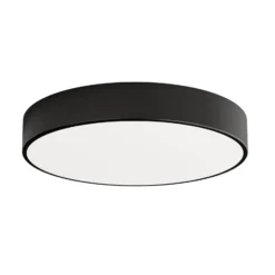 Deckenlampe Cleo 500, schwarz, Sensor, IP20, Ø 50 cm, Metall