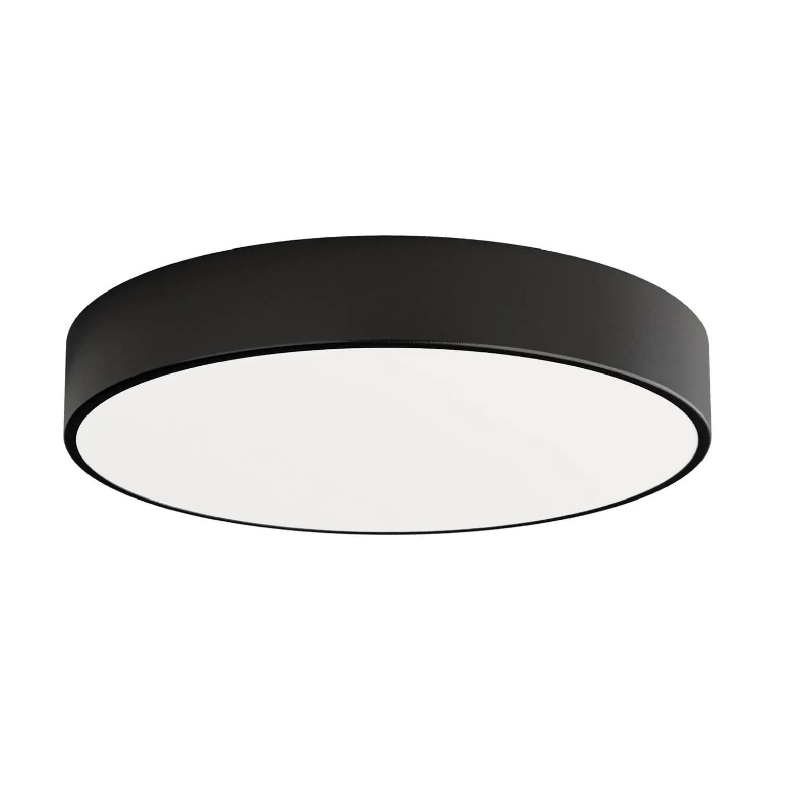 Deckenlampe Cleo 500, schwarz, Sensor, IP20, Ø 50 cm, Metall