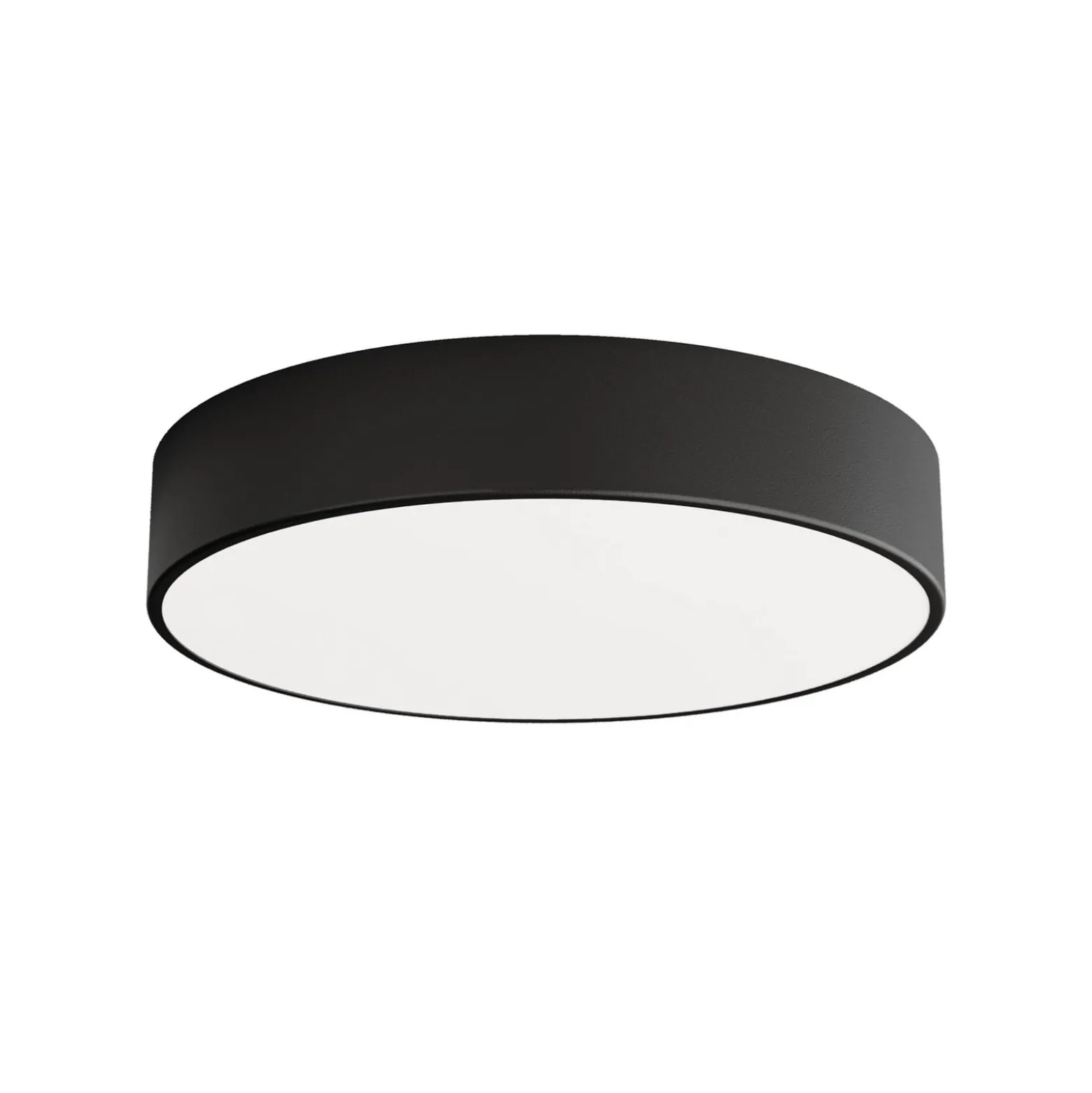 Deckenlampe Cleo 400, schwarz, Sensor, IP20, Ø 40 cm, Metall
