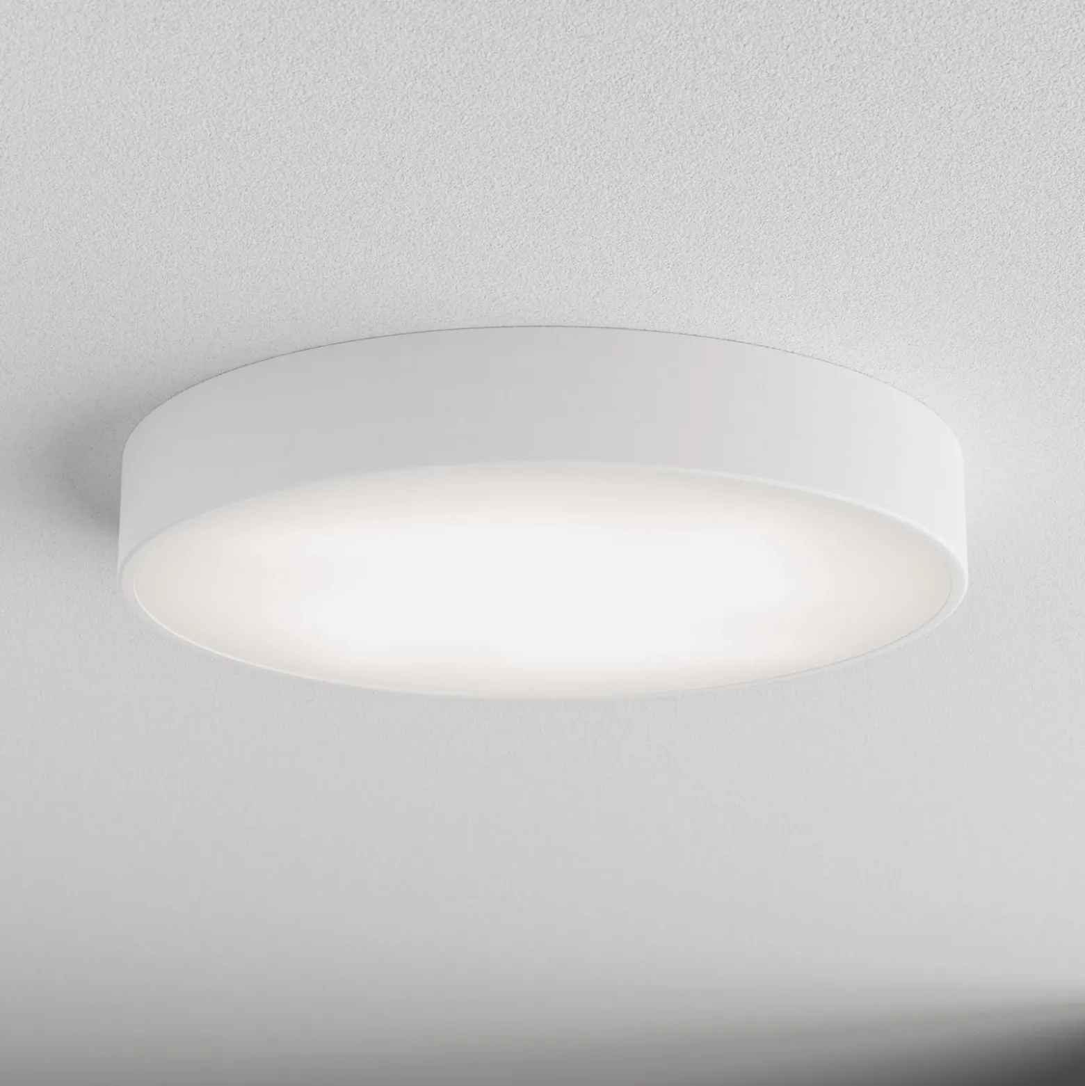 Deckenlampe Cleo 500, weiß, Sensor, IP20, Ø 50 cm, Metall