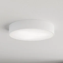Deckenlampe Cleo 400, weiß, Sensor, IP20, Ø 40 cm, Metall