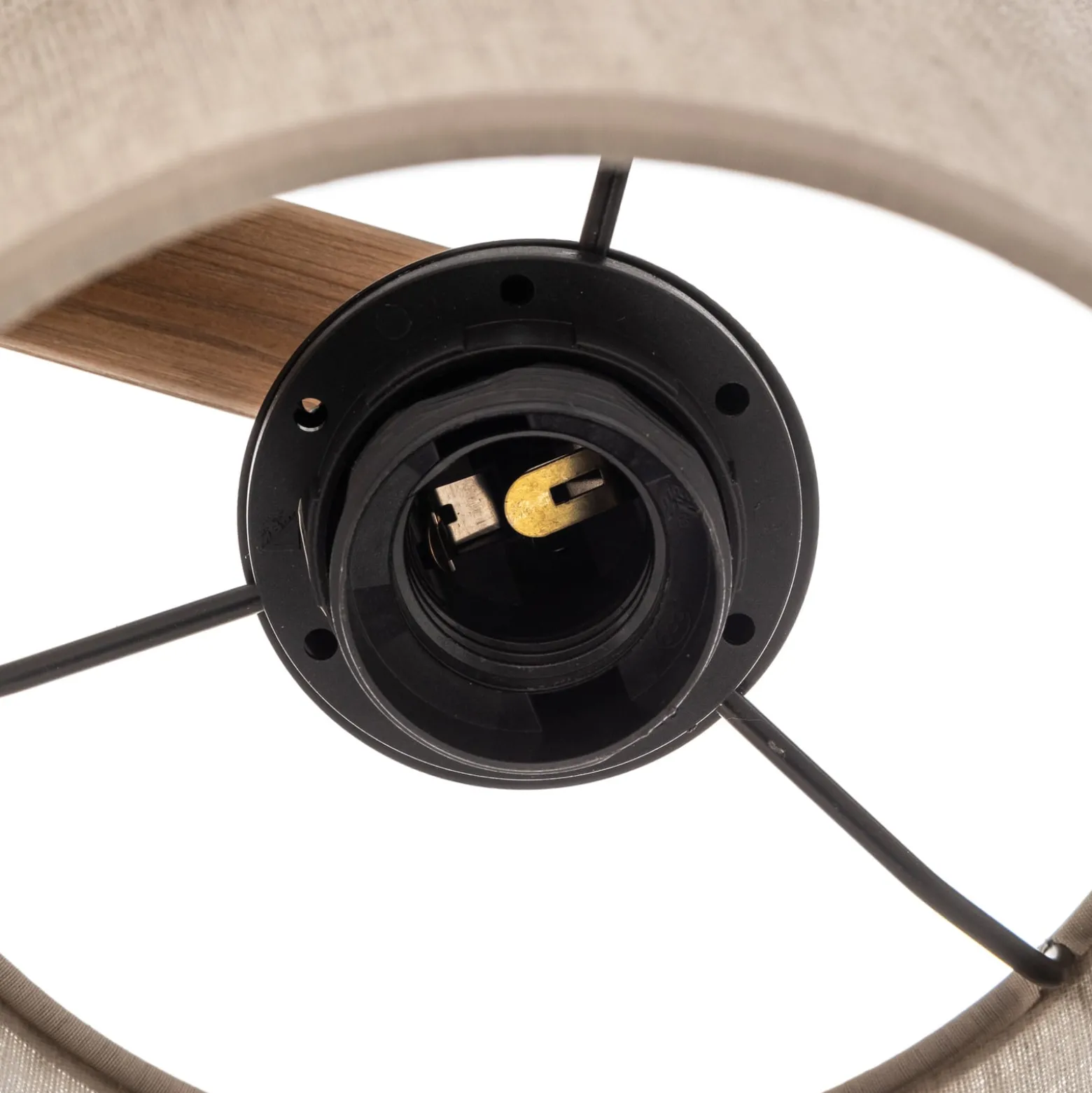 Deckenlampe Deva, Textil, dreiflammig