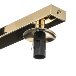 Deckenlampe Fatis Opalglas/messing 3-flammig lang