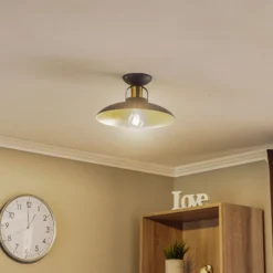 Deckenlampe Felix, blau/gold
