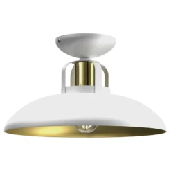 Deckenlampe Felix, weiß/gold