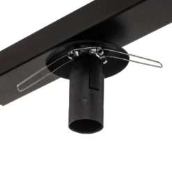 Deckenlampe Fit, schwarz/opal, einflammig
