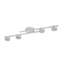 Deckenlampe Fragment, weiß, Länge 86 cm, Metall, 4-flg.