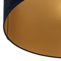 Deckenlampe Golden Roller Ø 60cm dunkelblau/gold