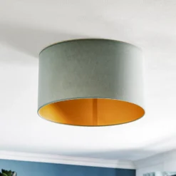 Deckenlampe Golden Roller Ø 40cm mintgrün/gold
